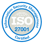 ISO 27001 certification badge